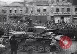 Image of German Panzer III tanks parade in Berlin residential area Berlin Germany, 1945, second 13 stock footage video 65675074099