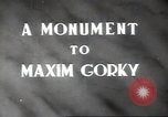 Immagine di Monumento a Maxiom Gorky Unione Sovietica, 1947, secondo 5 filmato di repertorio 65675074206