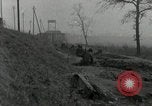 Standbild US Artillerie Beschuss St Stephan's Cathedral Vieux-Brisach Deutschland, 1945, aus Sekunde 12 historischem Filmmaterial Videoclip 65675074265