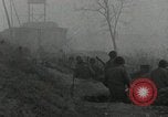 Standbild US Artillerie Beschuss St Stephan's Cathedral Vieux-Brisach Deutschland, 1945, aus Sekunde 28 historischem Filmmaterial Videoclip 65675074265