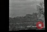 Standbild US Artillerie Beschuss St Stephan's Cathedral Vieux-Brisach Deutschland, 1945, aus Sekunde 62 historischem Filmmaterial Videoclip 65675074265