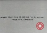 Image of Nazi German Judge Ronald Freisler Germany, 1944, second 4 stock footage video 65675074287