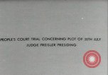 Image of Nazi German Judge Ronald Freisler Germany, 1944, second 6 stock footage video 65675074287