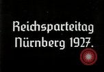 Standbild Adolf Hitler im Jahre 1927 Reichspartei Nürnberg Deutschland, 1927, aus Sekunde 3 historischem Filmmaterial Videoclip 65675074292