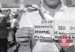 Image of athletes of different countries Rome Italy, 1960, second 3 stock footage video 65675074341