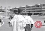 Image of statues of Foro Italica Stadium Rome Italy, 1960, second 23 stock footage video 65675074344