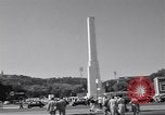 Image of monument to Benito Mussolini Rome Italy, 1960, second 26 stock footage video 65675074345