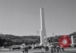 Image of monument to Benito Mussolini Rome Italy, 1960, second 27 stock footage video 65675074345
