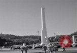 Image of monument to Benito Mussolini Rome Italy, 1960, second 28 stock footage video 65675074345