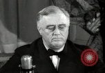 Image of Franklin Roosevelt Great Arsenal of Democracy speech Washington DC USA, 1940, second 24 stock footage video 65675074351