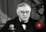 Image of Franklin Roosevelt Great Arsenal of Democracy speech Washington DC USA, 1940, second 29 stock footage video 65675074351
