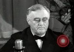 Image of Franklin Roosevelt Great Arsenal of Democracy speech Washington DC USA, 1940, second 40 stock footage video 65675074351