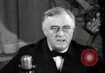 Image of Franklin Roosevelt Great Arsenal of Democracy speech Washington DC USA, 1940, second 62 stock footage video 65675074351