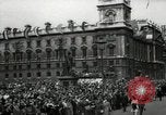 Image of Parliament Square London on Victory in Europe Day London England United Kingdom, 1945, second 4 stock footage video 65675074352