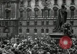 Image of Parliament Square London on Victory in Europe Day London England United Kingdom, 1945, second 45 stock footage video 65675074352
