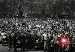 Image of Parliament Square London on Victory in Europe Day London England United Kingdom, 1945, second 60 stock footage video 65675074352