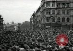 Image of Crowd listens to Churchill speech Parliament Square on V-E Day London England United Kingdom, 1945, second 4 stock footage video 65675074353