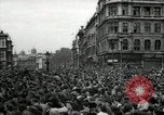 Image of Crowd listens to Churchill speech Parliament Square on V-E Day London England United Kingdom, 1945, second 5 stock footage video 65675074353