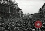 Image of Crowd listens to Churchill speech Parliament Square on V-E Day London England United Kingdom, 1945, second 13 stock footage video 65675074353