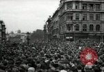 Image of Crowd listens to Churchill speech Parliament Square on V-E Day London England United Kingdom, 1945, second 17 stock footage video 65675074353