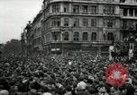 Image of Crowd listens to Churchill speech Parliament Square on V-E Day London England United Kingdom, 1945, second 18 stock footage video 65675074353