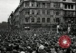 Image of Crowd listens to Churchill speech Parliament Square on V-E Day London England United Kingdom, 1945, second 19 stock footage video 65675074353