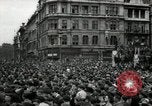 Image of Crowd listens to Churchill speech Parliament Square on V-E Day London England United Kingdom, 1945, second 20 stock footage video 65675074353