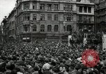 Image of Crowd listens to Churchill speech Parliament Square on V-E Day London England United Kingdom, 1945, second 22 stock footage video 65675074353