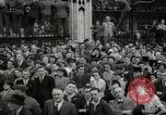 Image of Crowd listens to Churchill speech Parliament Square on V-E Day London England United Kingdom, 1945, second 38 stock footage video 65675074353