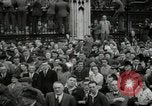 Image of Crowd listens to Churchill speech Parliament Square on V-E Day London England United Kingdom, 1945, second 43 stock footage video 65675074353