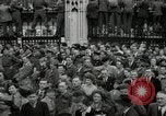 Image of Crowd listens to Churchill speech Parliament Square on V-E Day London England United Kingdom, 1945, second 49 stock footage video 65675074353