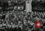 Image of Crowd listens to Churchill speech Parliament Square on V-E Day London England United Kingdom, 1945, second 50 stock footage video 65675074353