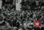 Image of Crowd listens to Churchill speech Parliament Square on V-E Day London England United Kingdom, 1945, second 57 stock footage video 65675074353
