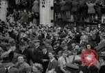Image of Crowd listens to Churchill speech Parliament Square on V-E Day London England United Kingdom, 1945, second 59 stock footage video 65675074353