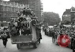 Image of English crowd celebrating V-E Day in Europe end of World War 2 London England United Kingdom, 1945, second 17 stock footage video 65675074354