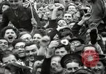 Image of English crowd celebrating V-E Day in Europe end of World War 2 London England United Kingdom, 1945, second 29 stock footage video 65675074354