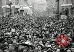 Image of English crowd celebrating V-E Day in Europe end of World War 2 London England United Kingdom, 1945, second 34 stock footage video 65675074354