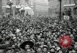 Image of English crowd celebrating V-E Day in Europe end of World War 2 London England United Kingdom, 1945, second 37 stock footage video 65675074354