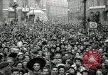 Image of English crowd celebrating V-E Day in Europe end of World War 2 London England United Kingdom, 1945, second 38 stock footage video 65675074354
