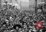 Image of English crowd celebrating V-E Day in Europe end of World War 2 London England United Kingdom, 1945, second 39 stock footage video 65675074354