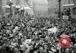 Image of English crowd celebrating V-E Day in Europe end of World War 2 London England United Kingdom, 1945, second 40 stock footage video 65675074354