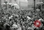 Image of English crowd celebrating V-E Day in Europe end of World War 2 London England United Kingdom, 1945, second 41 stock footage video 65675074354