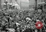 Image of English crowd celebrating V-E Day in Europe end of World War 2 London England United Kingdom, 1945, second 47 stock footage video 65675074354