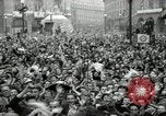 Image of English crowd celebrating V-E Day in Europe end of World War 2 London England United Kingdom, 1945, second 48 stock footage video 65675074354