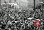 Image of English crowd celebrating V-E Day in Europe end of World War 2 London England United Kingdom, 1945, second 50 stock footage video 65675074354