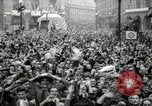 Image of English crowd celebrating V-E Day in Europe end of World War 2 London England United Kingdom, 1945, second 52 stock footage video 65675074354