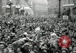 Image of English crowd celebrating V-E Day in Europe end of World War 2 London England United Kingdom, 1945, second 53 stock footage video 65675074354