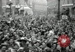 Image of English crowd celebrating V-E Day in Europe end of World War 2 London England United Kingdom, 1945, second 54 stock footage video 65675074354