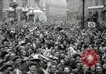 Image of English crowd celebrating V-E Day in Europe end of World War 2 London England United Kingdom, 1945, second 55 stock footage video 65675074354
