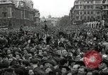 Image of Winston Churchill greets Parliament Square crowd V-E Day London England United Kingdom, 1945, second 9 stock footage video 65675074355